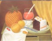 still life with cake - 费尔南多·博特罗